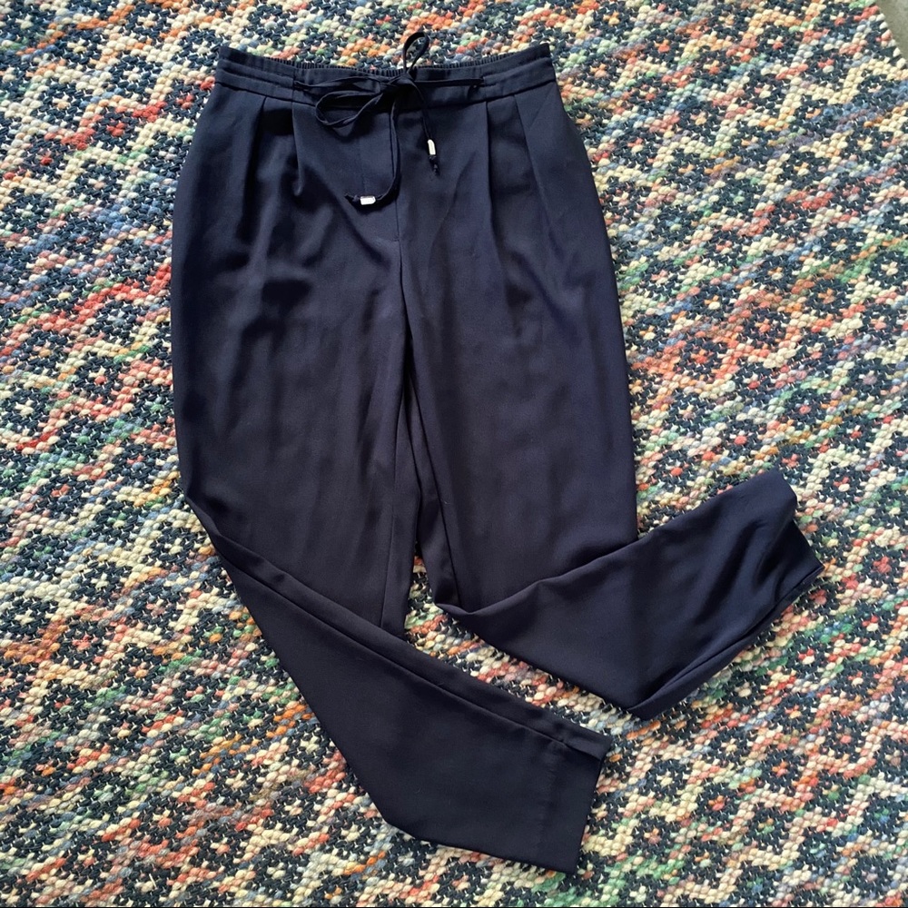 Zara Navy Lightweight Joggers